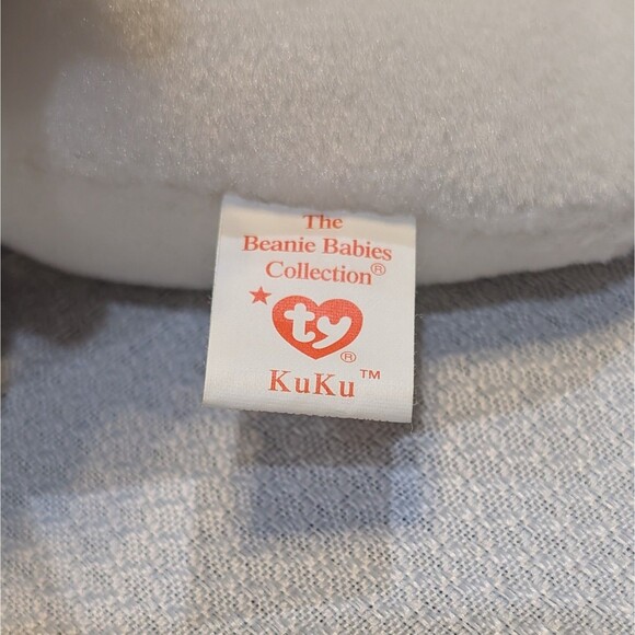 Lot of 2 TY Beanie Baby Birds Quackers Yellow Duck and Kuku White Cockatoo - Picture 13 of 14